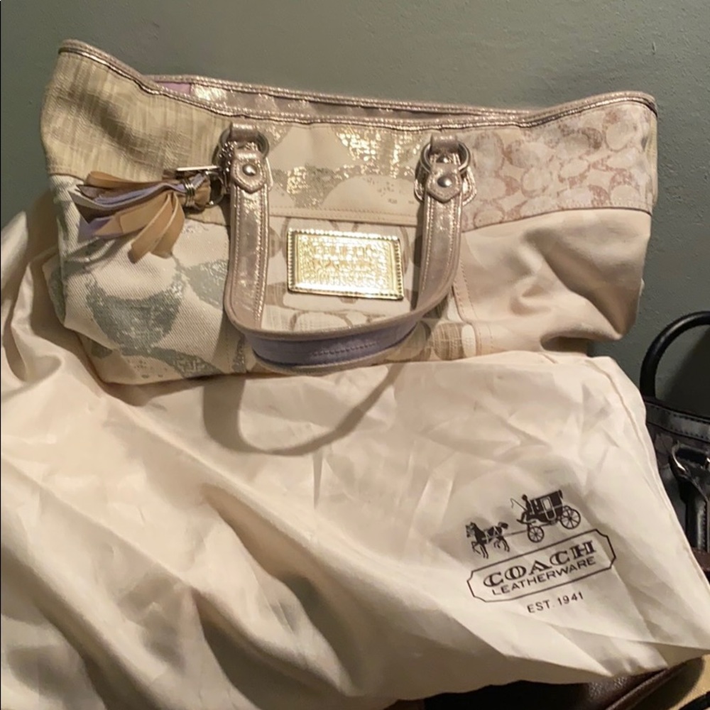 Coach poppy collection bag.